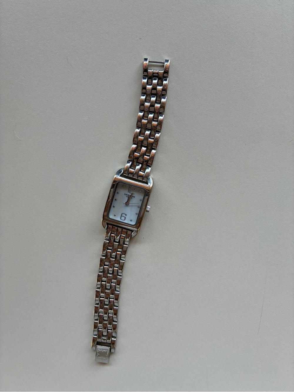 Liz Claiborne Silver Tone Women's Link Bracelet Watch